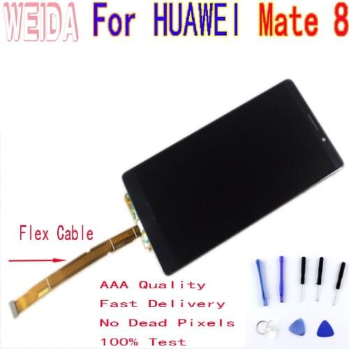 New 6.0" for Huawei Mate 8 NXT-L29 LCD Display Touch Screen Digitizer Assembly Replacement for Mate8 Display Black White Gold