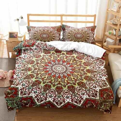 Wholesale Bedding Soft Comfortable King Queen Size Bohemia Home Textile Duvet Cover Set Dekbedovertrek Bedroom Bed Cover Boho