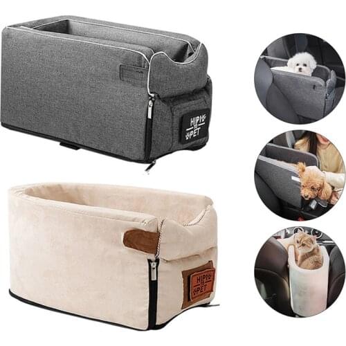 Pet Carrier Seat Universal Vehicle Armrest Box Dog Bed Hammock Car Safety Seat Cat Carrier For Dogs Transportation Pet Supplies