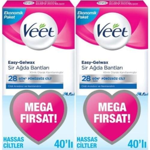 Waxing Strip Leg & Body Zone-Sensitive skin 80 Pcs Mega Occasion Pack