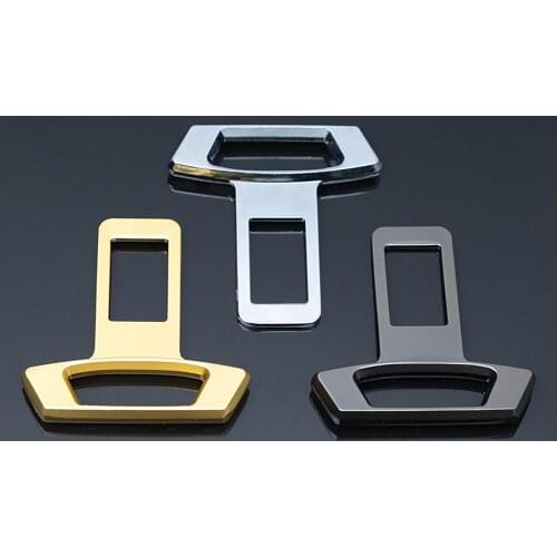 Car Seat Belt Buckle Anti-oxidation High Compatibility Clip Safety Belt Metal Fittings Safety Belt Buckle Lock Buckle Pin 2021
