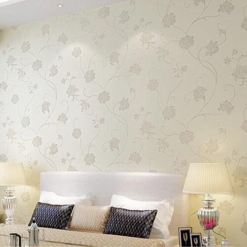 Q QIHANG Pastoral Style Printed Environment Friendly Non-woven Bedroom Study Living room Wallpaper 0.53m*10m=5.3m2