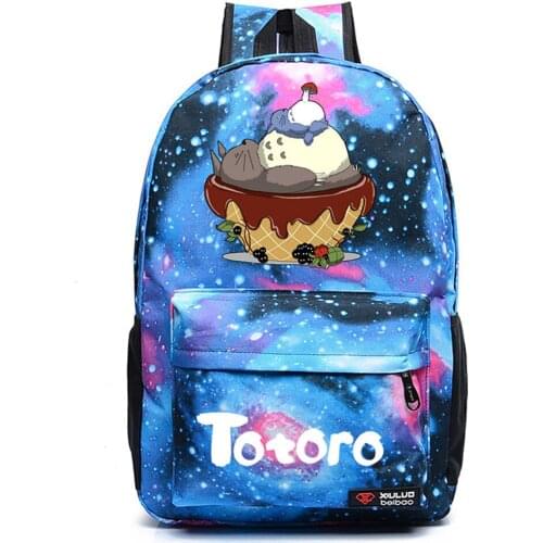 Anime My Neighbor Totoro Packsack Casual Backpack Canvas Schoolbag High Quality Teenger Unisex Student Travel Laptop Bag