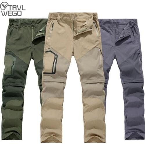 TRVLWEGO Trekking Pants Men Summer Quality Outdoor Sports Quick Dry Breathable Pants Wearable Trousers Hiking&Camping Sportswear