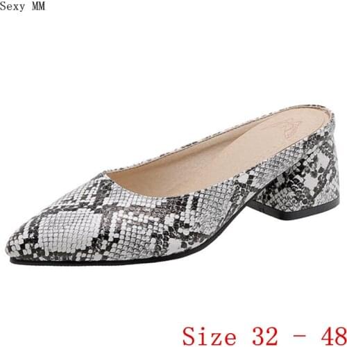 Women Sandals Mules High Heel Shoes Slingback Woman High Heels Ladies Pumps Small Plus Size 32 33 -40 41 42 43 44 45 46 47 48
