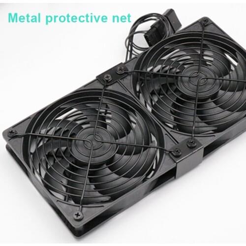 1/2/3pcs Mute PWM Temperature-Controlled Fan Cabinet Water-Cooled Computer Cooling Fan for Bitcoin Mining LBE