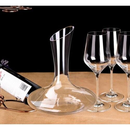 1800ml (60 oz) Hand-Blown 100% Lead-Free Crystal Decanter European Wine Aerator Glass Bottle Cup Mug