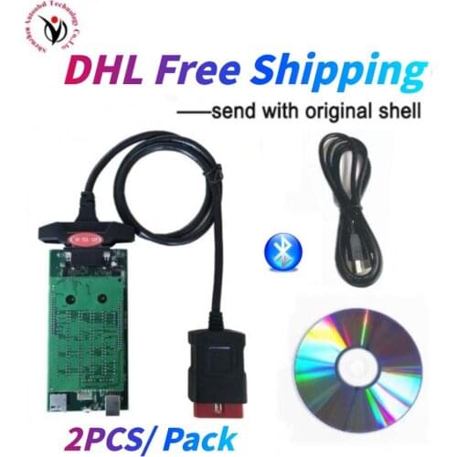 2pcs/lot DHL shipping 2017.R3 keygen new vci vd with bluetooth vd tcs pro plus for delphis obd2 Diagnostic Tool