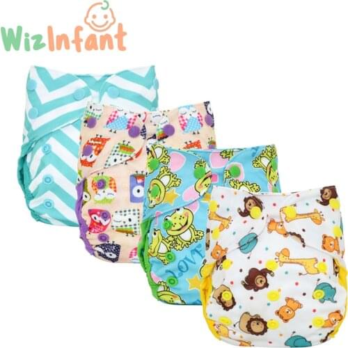 Happy Flute NB/S Cloth Diaper Cover, With Double Gussets,Fits 3-6months Baby,Without Insert