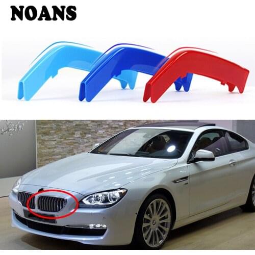 3pcs Motorsport Power M Performance For BMW G32 F06 F12 F13 6 Series GT GT6 09-15 2016 2017 2018 Front Grille Trim Strips Cover