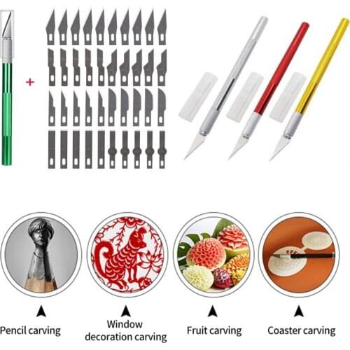 40pcs #11 Blades Stainless Steel Engraving Knife Blades Metal Blade Wood Carving Knife Blade Replacement Surgical Scalpel Craft