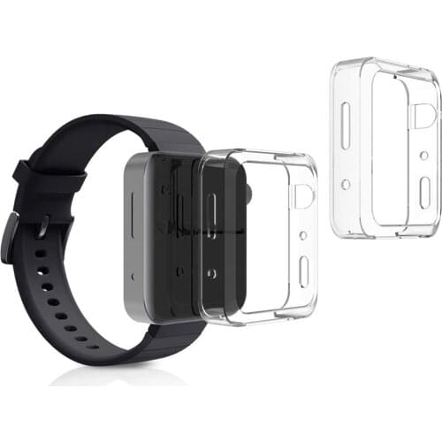 Screen Protector Case for Xiaomi Mi Watch Cover Soft TPU Plated Protective Frame Anti-Scratch Bumper Shell Accessories