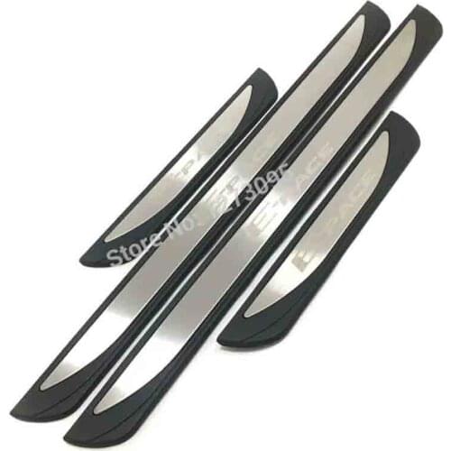 For 2018 2019 Jaguar E-PACE EPace Stainless Door Sill Scuff Plate Trim Welcome Pedal Protector Pedal Step Cover Car Accessories