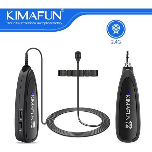 KIMAFUN 2.4G Wireless Mini Violin Mic Professional Musical Instruments Condenser Microphone for Tik Tok Live Audio Transmission