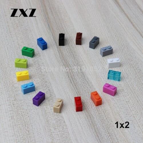 50 Pieces Bulk Bricks Blocks MOC Brick 1 x 2 3004 DIY Building Bricks Educational Toys City Friends Series Accessories