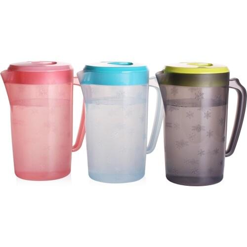BPA-Free Big Capacity Water Pitcher instead Water Kettle Beverage Jug Home Kitchen Plastic Cold Water Container Supplies 2.2L