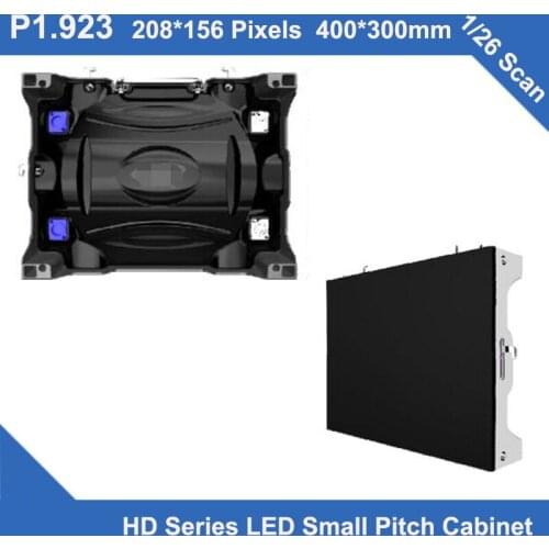 TEEHO HD Series LED Small Pitch P1.923 indoor Diecast Cabinet 400mm*300mm*90mm 1/26 scan video wall led screen monitor meeting