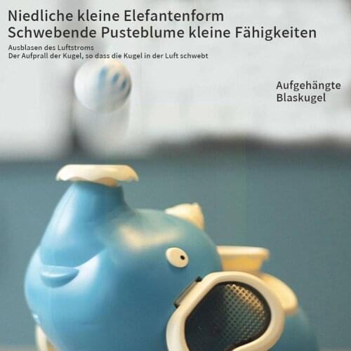 Cute Fun Electric Elephant For Children Spray Blowing Floating Ball Toys Musical Pets Light Cartoon Toys Suspended Ball Gift