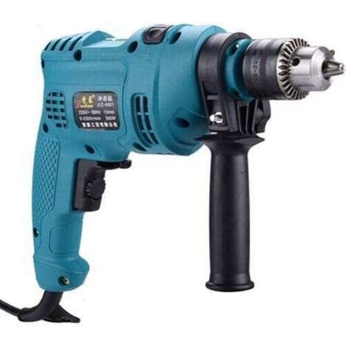 Impact electric drill multifunctional household pistol drill dual-use variable speed positive and negative electric power tool