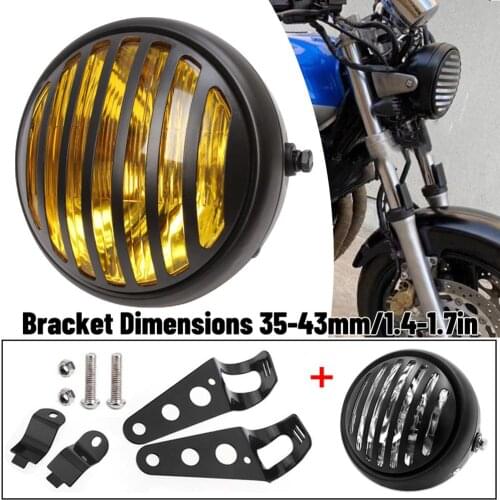 Motorcycles Headlight 12V Super Bright Front Light Metal Retro Headlights 35W Fits For Cafe Racer CG125 GN125 Dropshipping