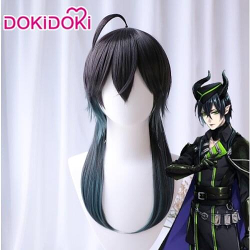 DokiDoki Game Twisted Wonderland Cosplay Wig Malleus Hair Men Hight Temperature Fiber Twisted Wonderland Malleus Coslay Wig