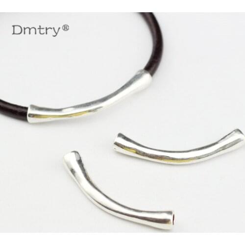 Dmtry 5pc Fashion Charms Connector Bracelets & Bangles Jewelry Making Findings Use With 4MM Round Leather Cords DIY BB0002
