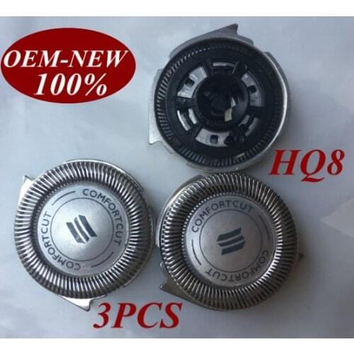 3Pcs HQ8 Replace head razor blade for Philips HQ7145XL HQ7140XL HQ7160XL HQ7180XL HQ7950XL HQ7735X HQ7737X HQ7745X HQ7775X