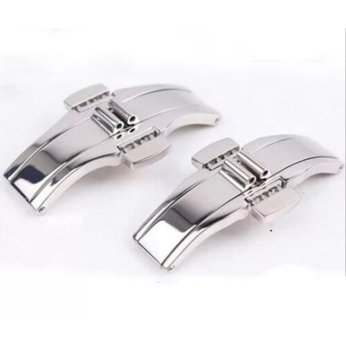 T1853 Watch band Buckle Watch Accessories Stainless Steel Buckle Powerlock Kutu Double Press Butterfly Buckle Steel Buckle