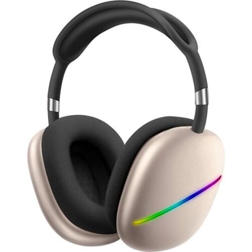 Upgrade P9 max Headphone wireless headphone noise cancelling LED stereo headset with TF card and Audio