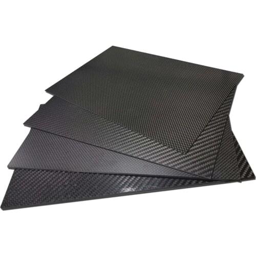 400x500MM Plain Glossy Matte Real Carbon Fiber Plate Panel Sheets Plate 0.25-5mm Thickness Composite Hardness Material For RC