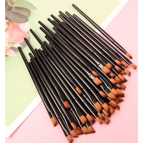 50pcs/lot Eyebrow Brush Eye Brushes Set Eyeshadow Mascara Blending Pencil Brush Makeup Brushes Makeup Tools Accessories