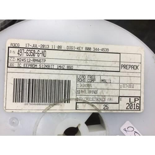 M24512-RMN6TP SOP8 100% new original 50PCS-3000PCS/LOT STOCK