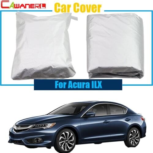 Cawanerl Car Cover Rain Snow Sun Resistant Protector Cover Anti-UV Dustproof For Acura ILX