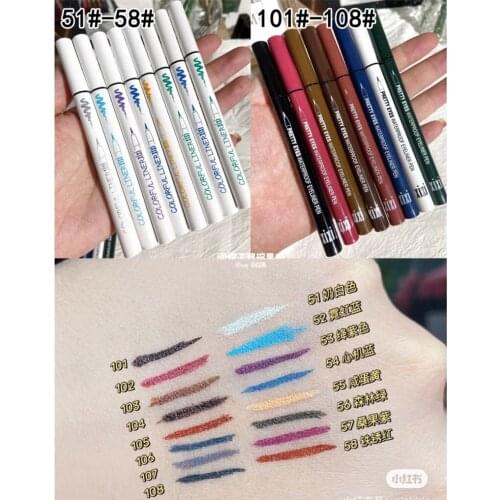 Colorful Eyeliner Long-lasting Liquid Eyeliner Pen Waterproof Fast Dry Black Pencil Cosmetic Eye liner Smooth Eye MakeUp Tools