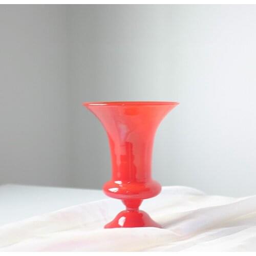 Flower Vase for Table Decoration Living Room Glass Vase Fleur Flowers Arrangement Handmade Tabletop Nordic Vase