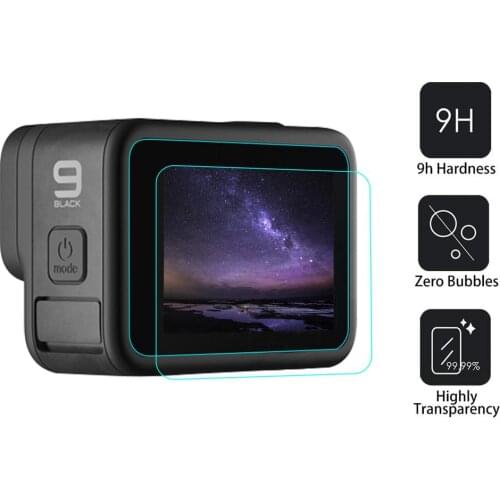 For GoPro 9 Tempered Glass Screen Protector Ultra-thin Lens Protective Film For Go Pro 9 Action Sport Camera Accessories