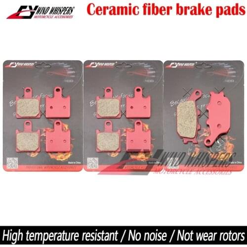 Motorcycle Ceramic Front Rear Brake Pads For Kawasaki Z1000 Z 1000 ZR1000 ABS 2007 2008 2009