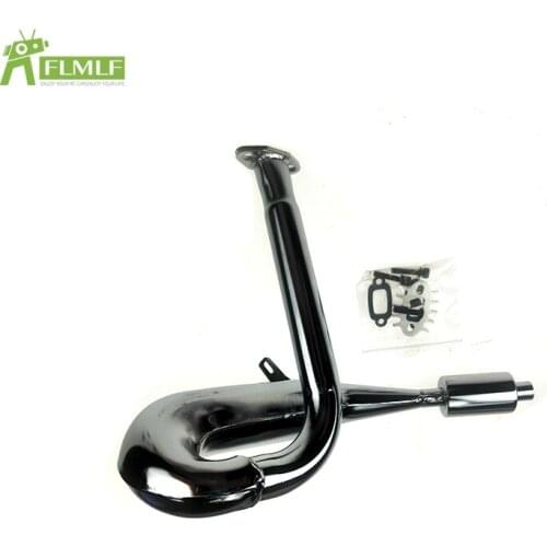 Silencer Dominator Exhaust Pipe Kit Fit for 1/5 HPI ROFUN BAHA ROVAN KM BAJA 5B 5T 5SC Rc Car Toys Games Parts