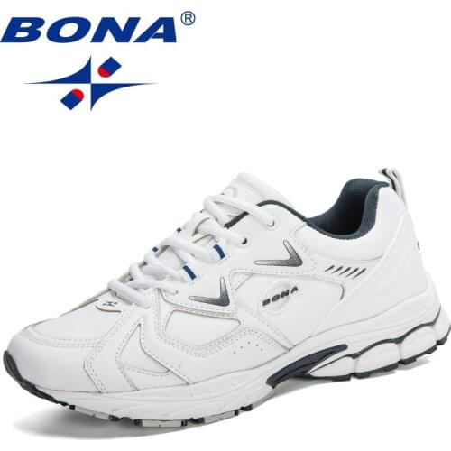 BONA 2021 New Desingers Sports Board Running Shoes Men Travel Trend Cushion Shoes Man Breathable Casual Sneakers Mansculino