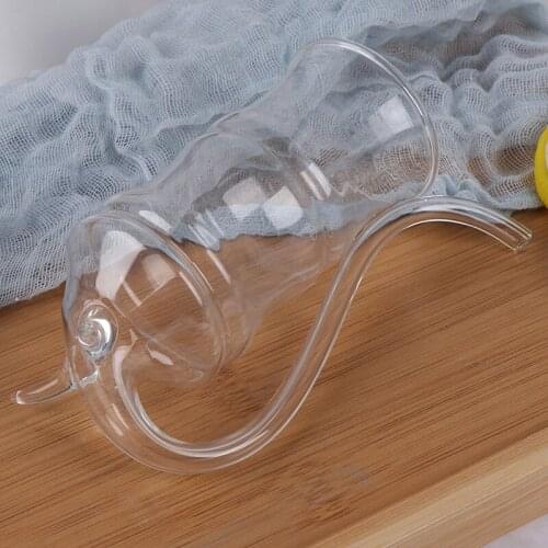 Goblet Glass Mug with Straw for Cold Drink Home Use and Party Night Bar Drinking Wine Glass Juice Glass Squirrel Cup