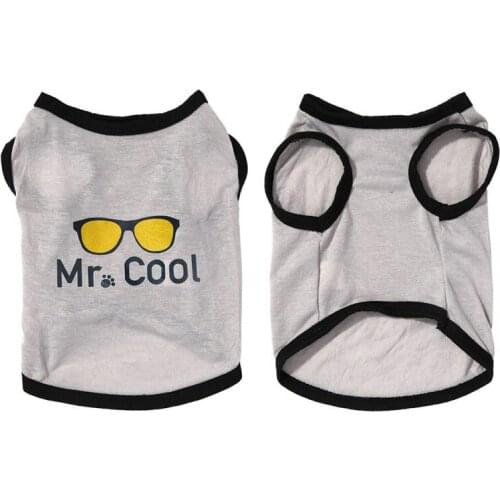 Summer Pet Clothes for Small Medium Dogs Cotton Pet Cat Dog T-Shirt Clothing Breathable Pet Puppy Dog Vest Pet Dog Apparel