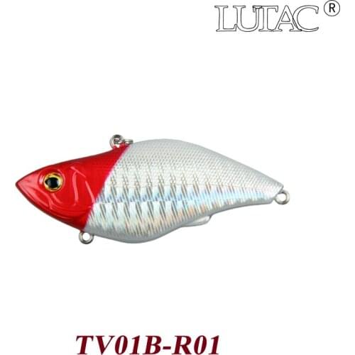 Hotsale 14g 70mm LUTAC Sinking Vibration fishing baits 3D eyes Artificial VIB wobbler fishing gear