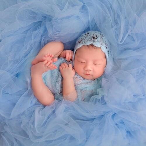 Newborn hollow Hat Set Knit Mohair Stuffer cute Bonnet Easter Gift Newborn photography Props