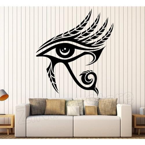 Eye Of Horus Egypt Symbol Wall Art Decals Home Interior Decor Living Room Egyptian God Vinyl Wall Stickers Bedroom Decorate D038
