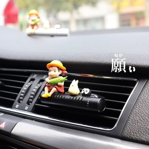 Car Air Freshener My Neighbor Totoro Air Outlet Perfume Cute Animation Flavoring For Car Goods Interior Accessories Decorations