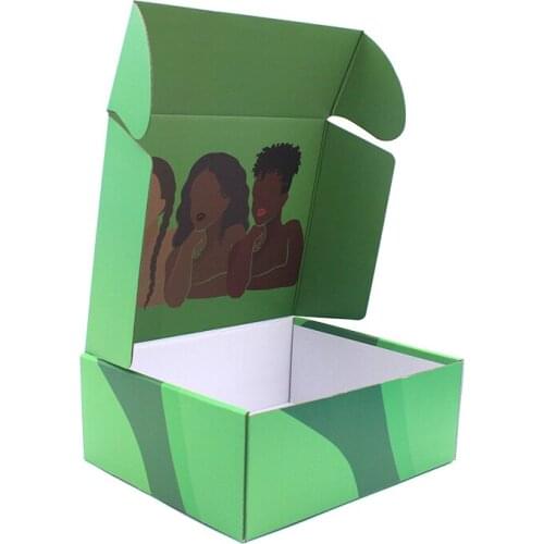 Custom sample luxury kraft paper box logo printed clothing packaging box