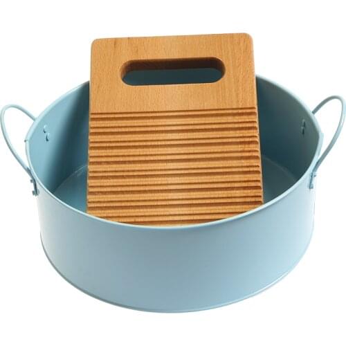 Montessori Utensils Small Wooden Washboard for Laundry Practical Life Materials Kids Early Learning Tools Educational Toys