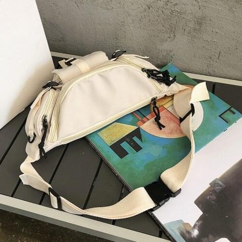 Casual Waist Bags For Women 2021 Nylon Leisure Solid Color Fanny Pack Girls Crossbody Chest Bag Belt Waist Packs