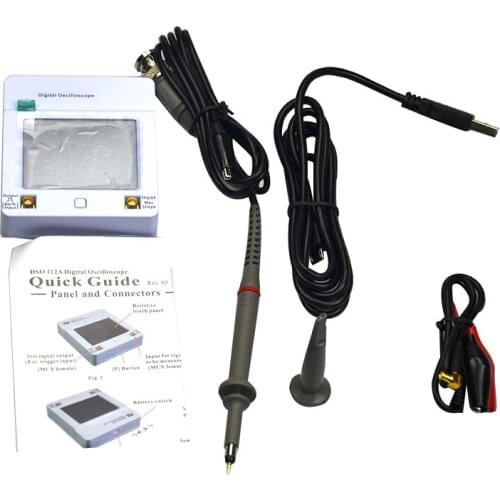 Professional Mini Portable Oscilloscope Interface 2MHz 5Msps Touch Screen USB Digital High Accuracy Oscilloscope Measuring Meter