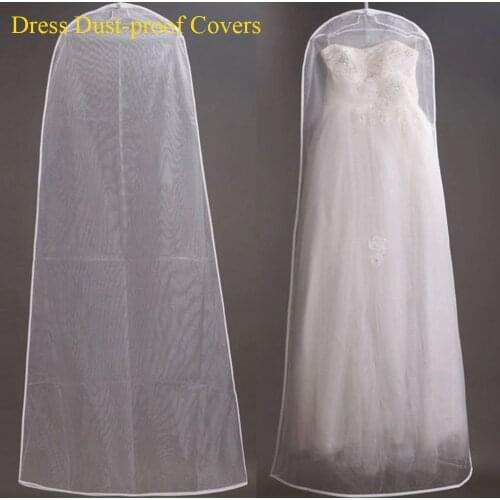 Wedding Dress Garment Protector Dust-proof Covers Bride Gown Storage Bags Clothing Cover Transparent Wardrobe Case